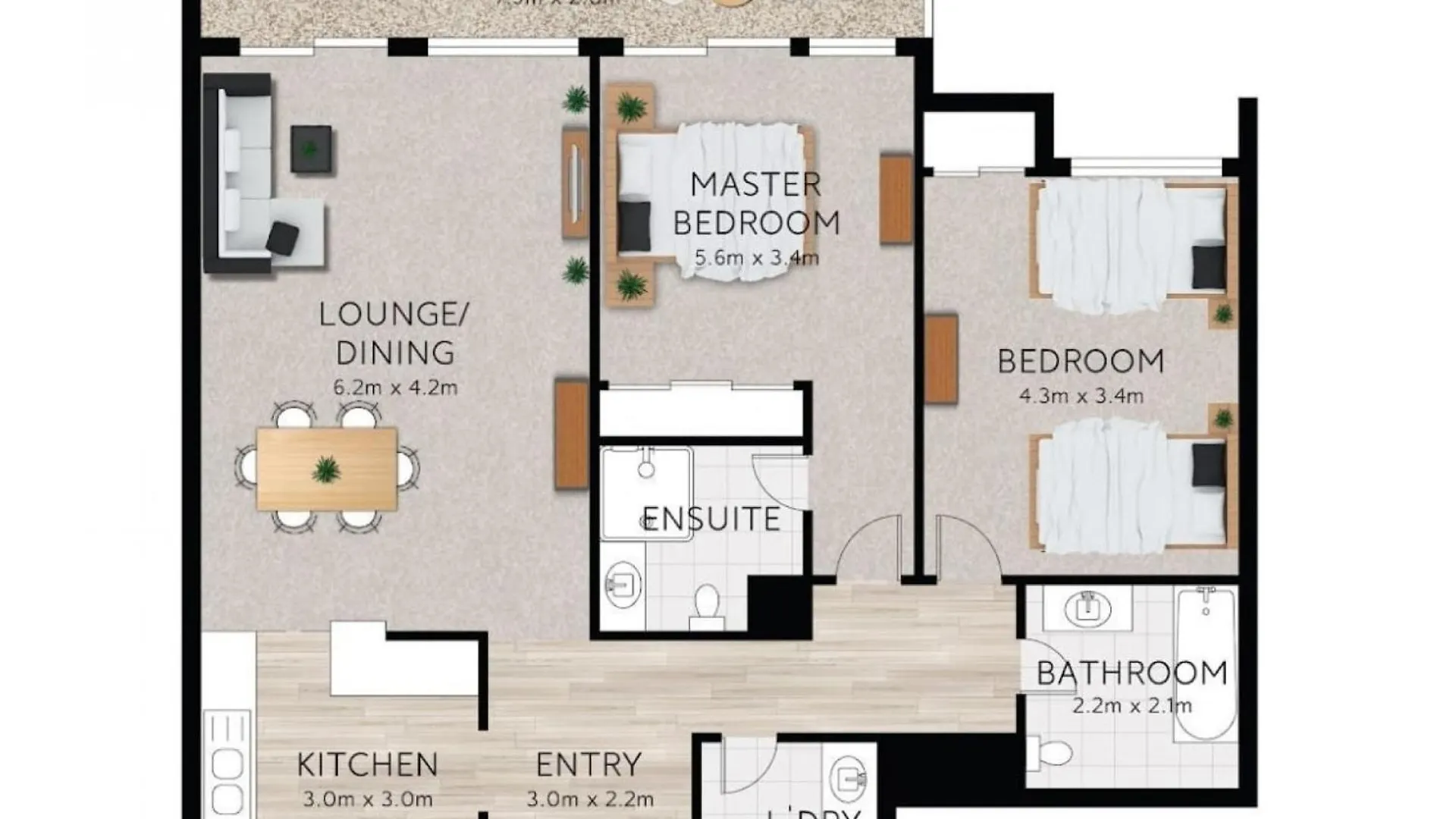 Ocean View 2-Bed With Pool, Tennis Court & Bbq Gold Coast